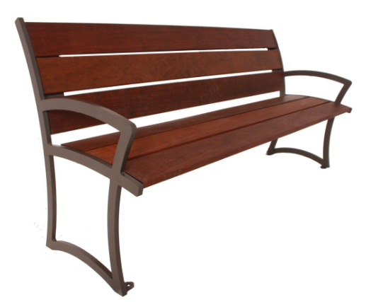 Benches — IPE Wood, most durable of hardwoods through years of harsh weather.