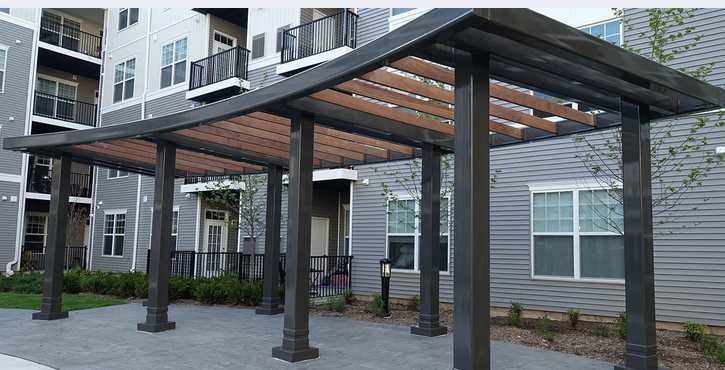 Shade Structures — Wood trellis