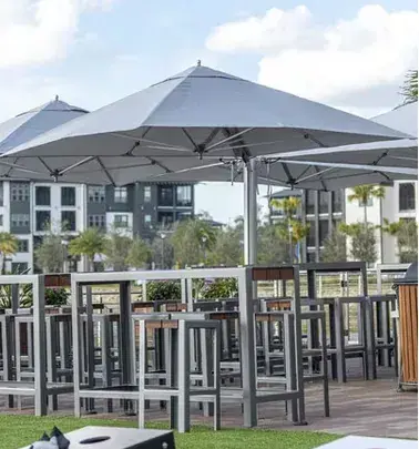 Commercial Umbrellas — community shade umbrellas