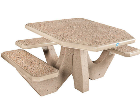 Picnic Tables — ADA Compliant Concrete Picnic Table P-WU1
