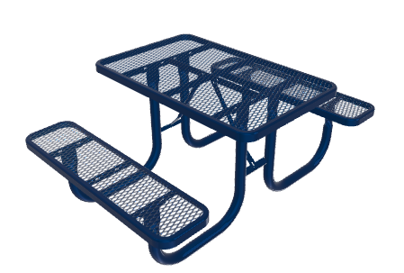 Picnic Tables — Expanded metal picnic table P-UL1