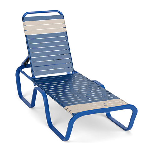 Pool Furniture — P-J-4 vinyl strap chaise lounge