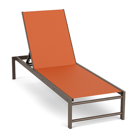 Pool Furniture — P-LC-1 sling mesh chaise lounge